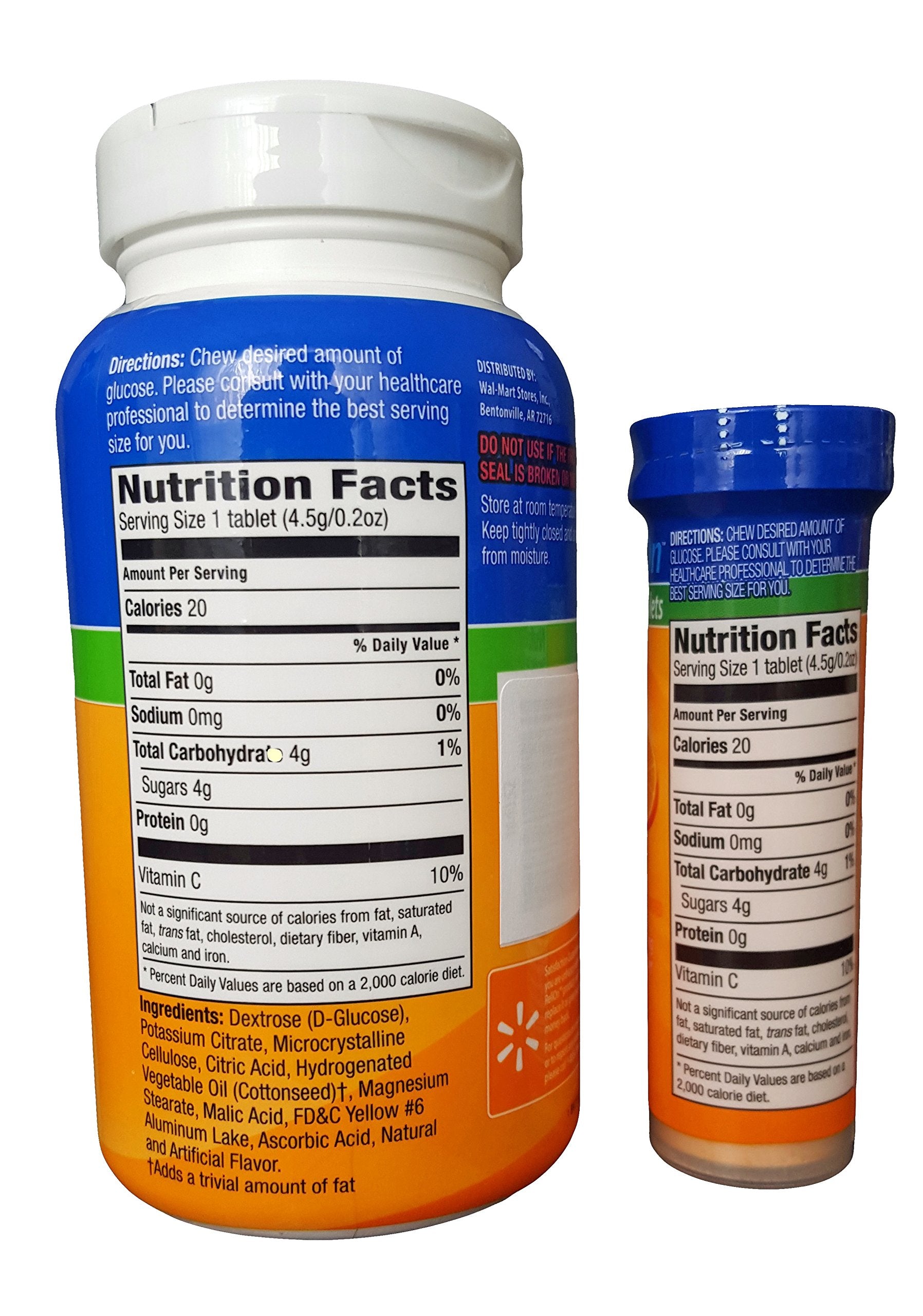 Reli On Glucose tablet close-up in orange packaging ideal for fast energy when needed.