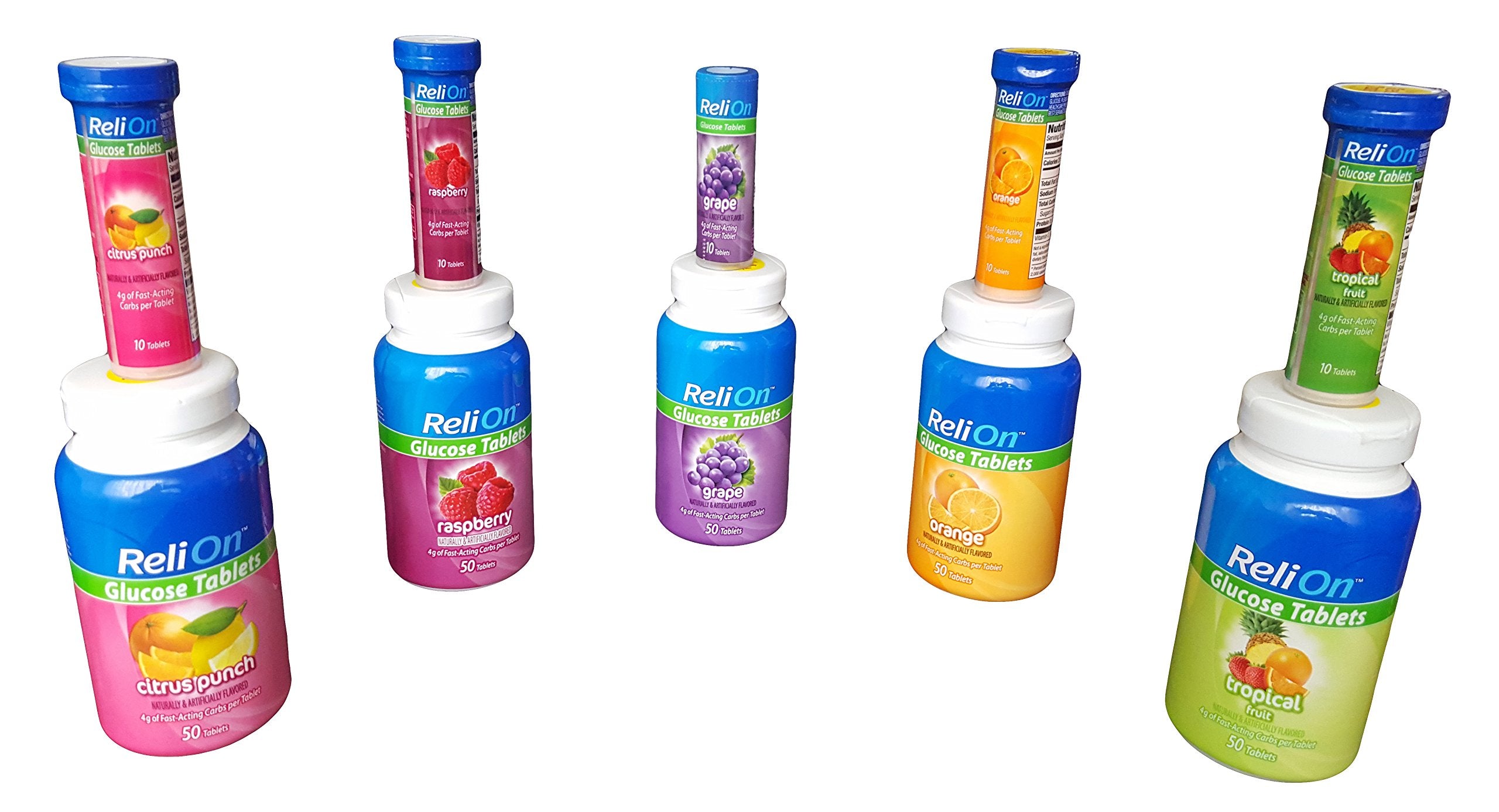 ReliOn glucose tablets ingredients and storage guidance for freshness