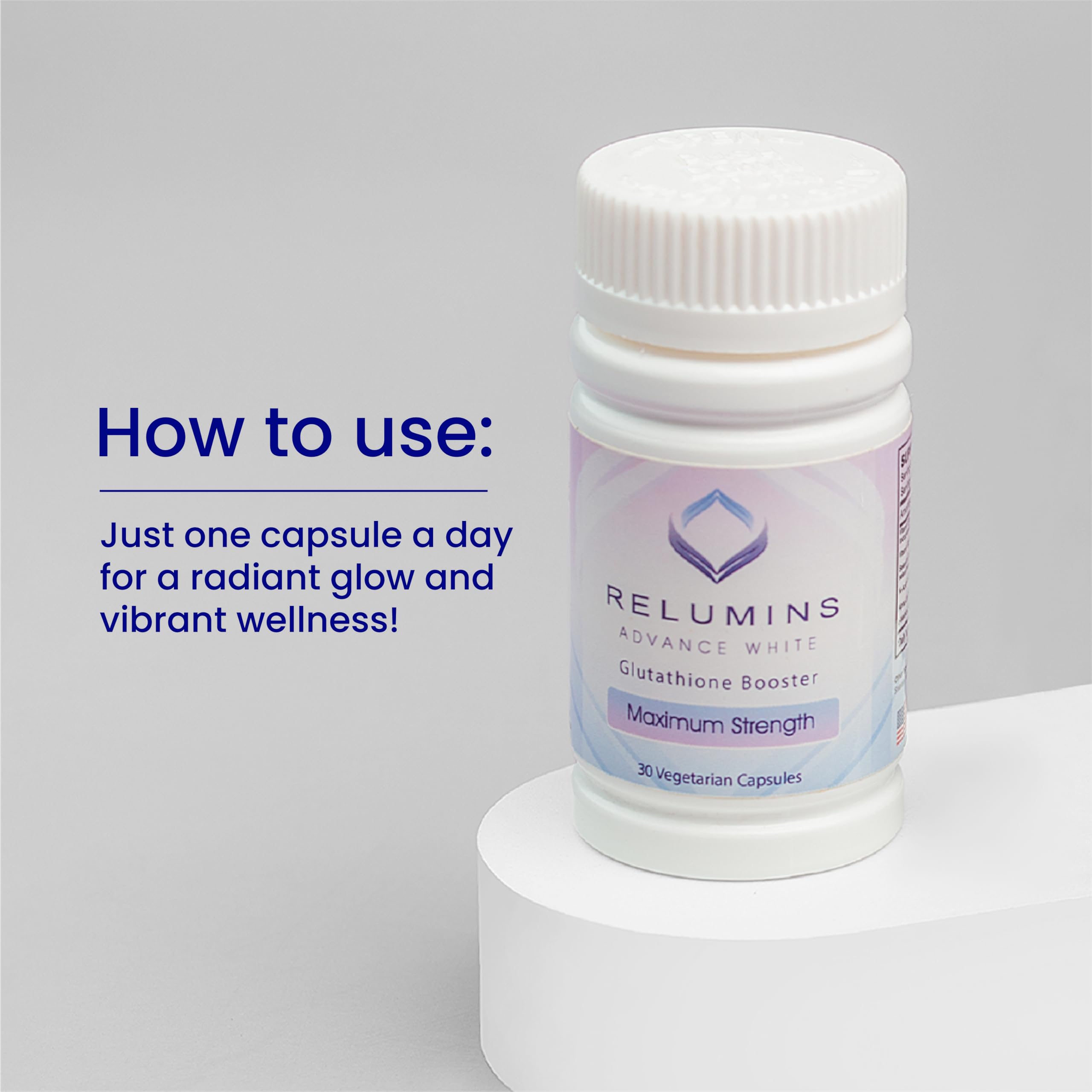 Relumins packaging with 30 day supply visible