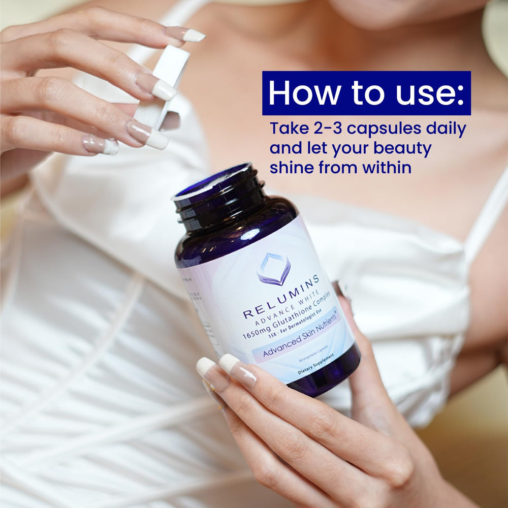 Relumins L-Glutathione Complex ingredients list with Alpha Lipoic Acid and NAC.