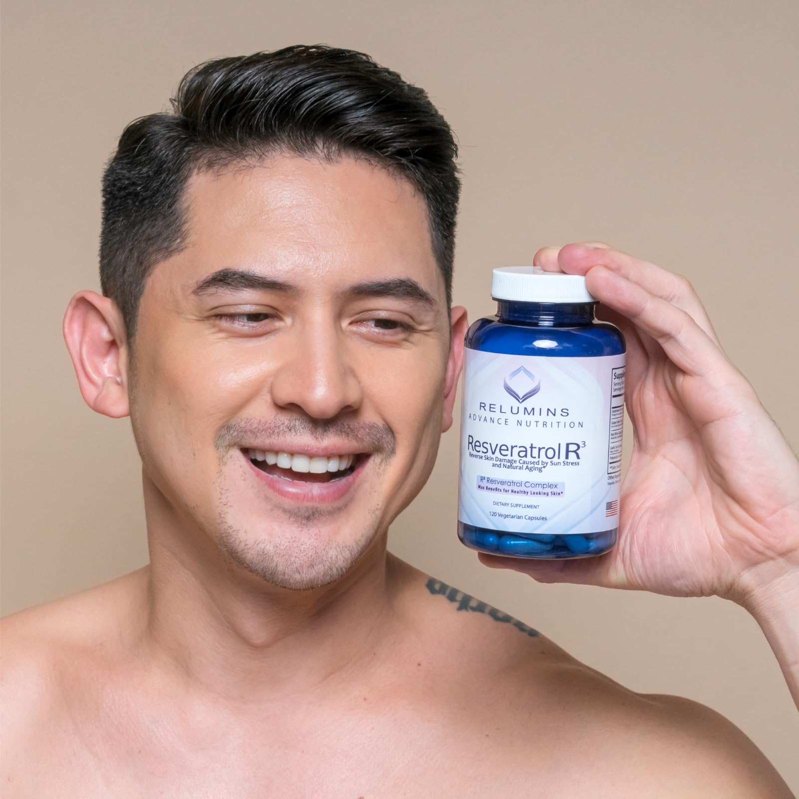 Relumins Resveratrol 600mg capsules for daily antioxidant support