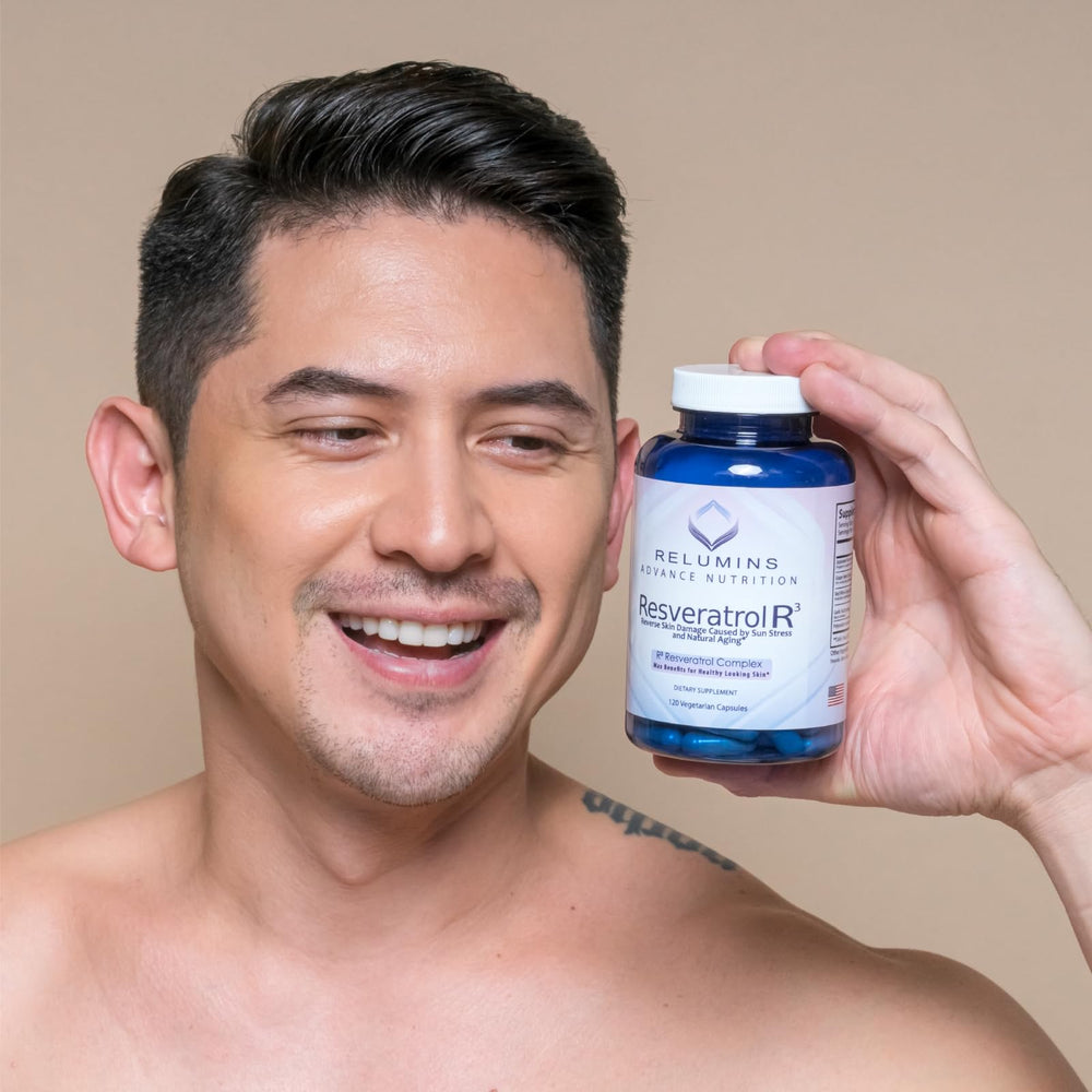 Relumins Resveratrol 600mg capsules for daily antioxidant support