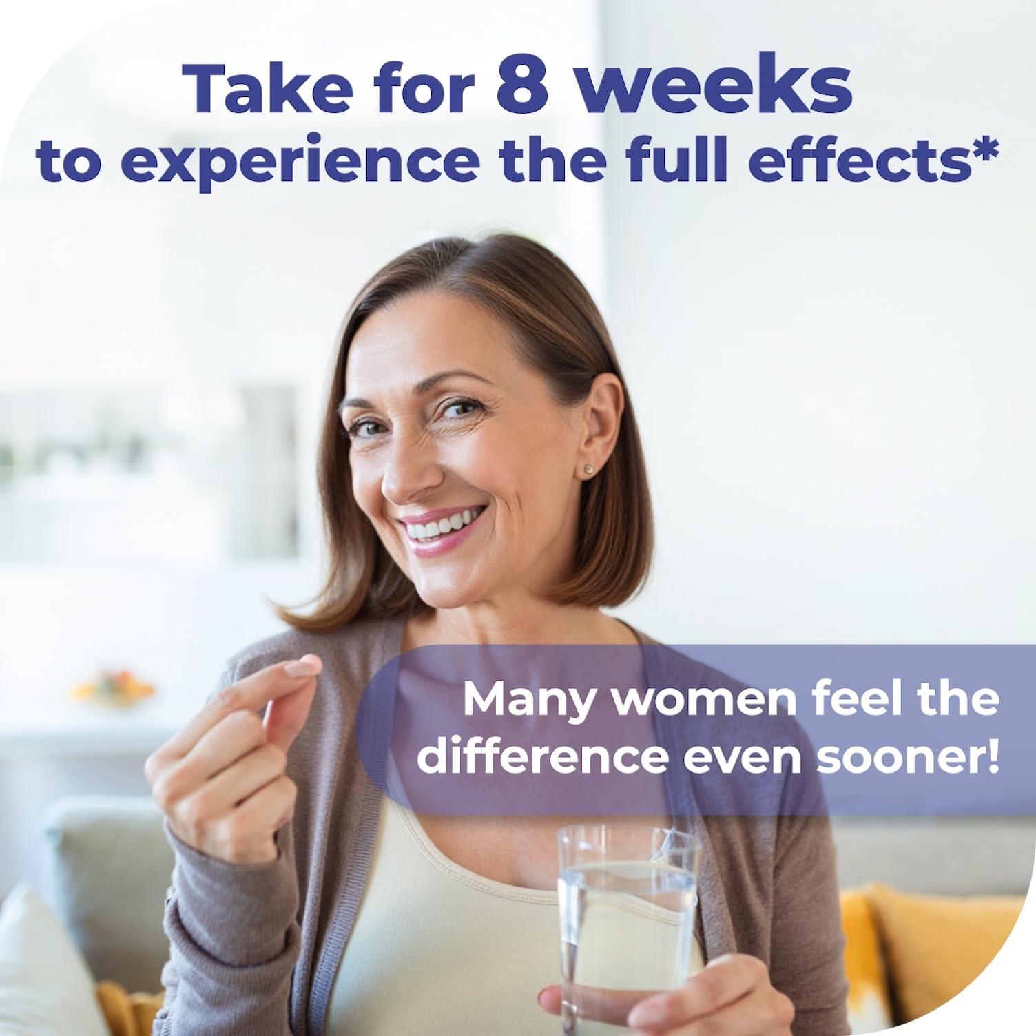 Remifemin Good Night tablets close-up, showing tablet shape and non-hormonal support.