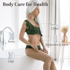 Rena Chris Guasha tool white neck use helps relieve tension with gentle strokes.