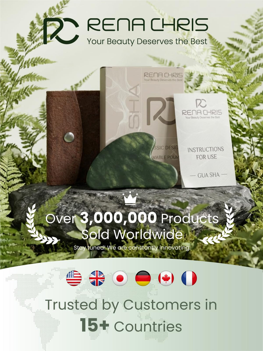 Rena Chris soft felt pouch stores the tool safely during travel.