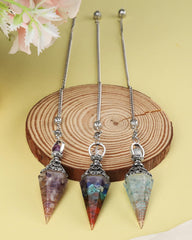 RENEMEGO three-pieces pendulum crystal set for divination and mindfulness