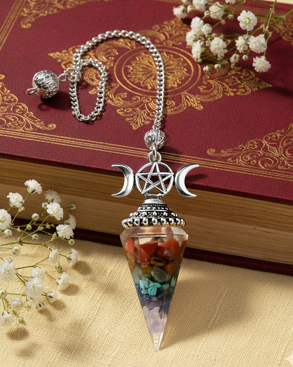 RENEMEGO crystal pendulum chain enables precise dowsing and mindful divination