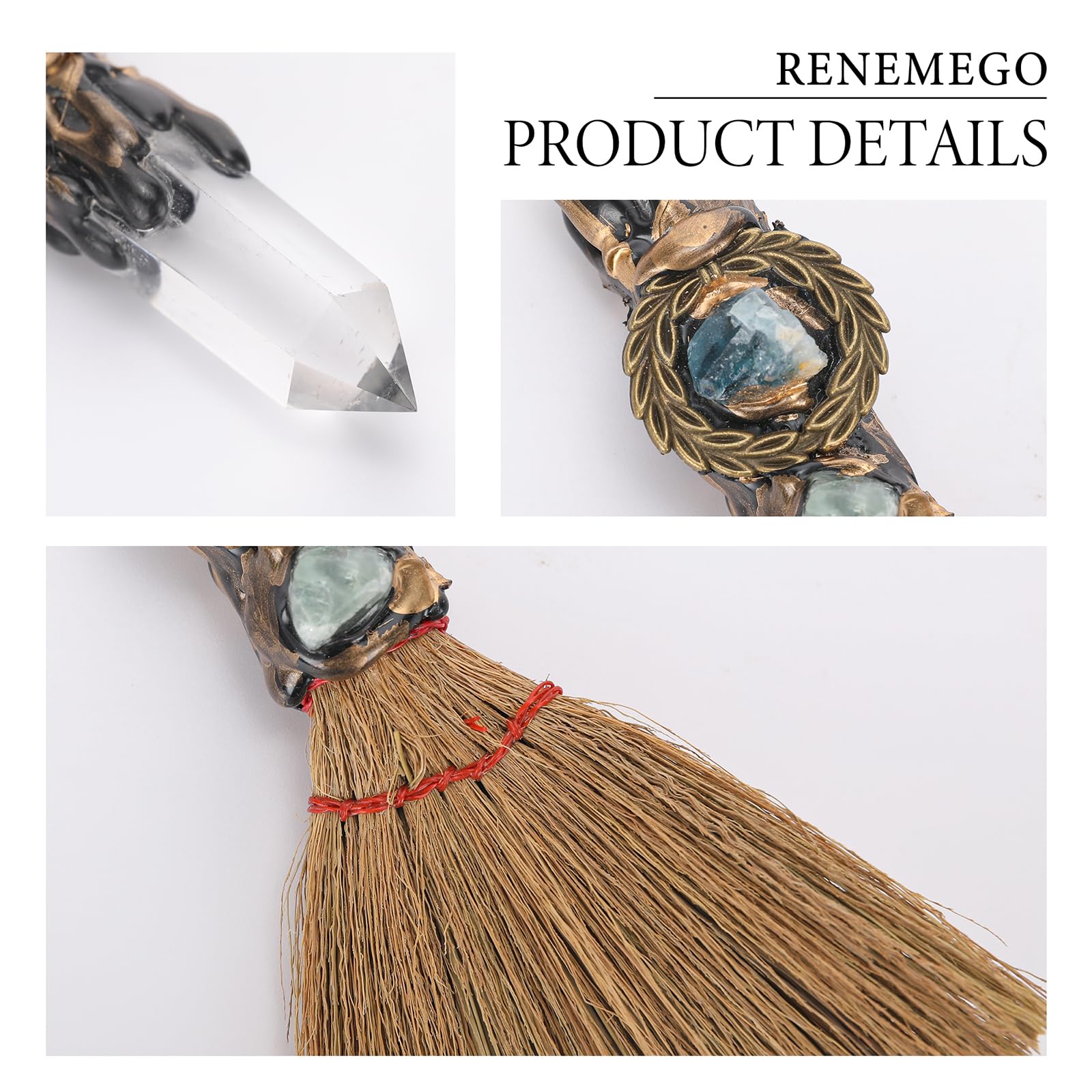 RENEMEGO Gift-box Witch Broom – elegant present for birthdays and special occasions.