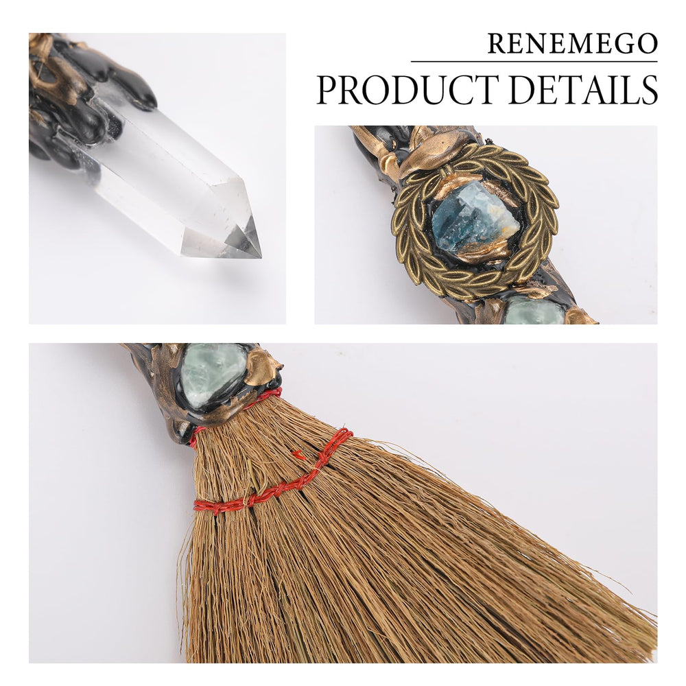 RENEMEGO Gift-box Witch Broom – elegant present for birthdays and special occasions.