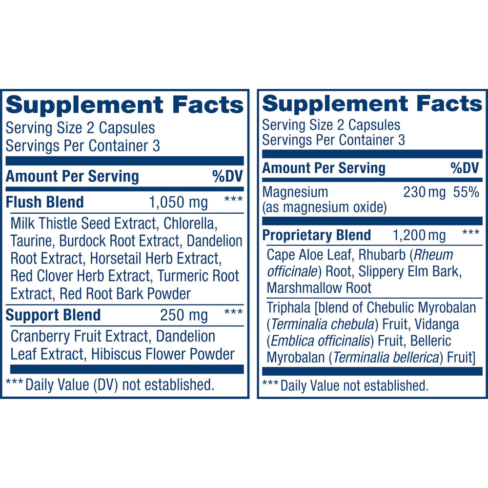 Renew Life 3-Day Cleanse capsules closeup, highlighting easy-to-take format for daily use.