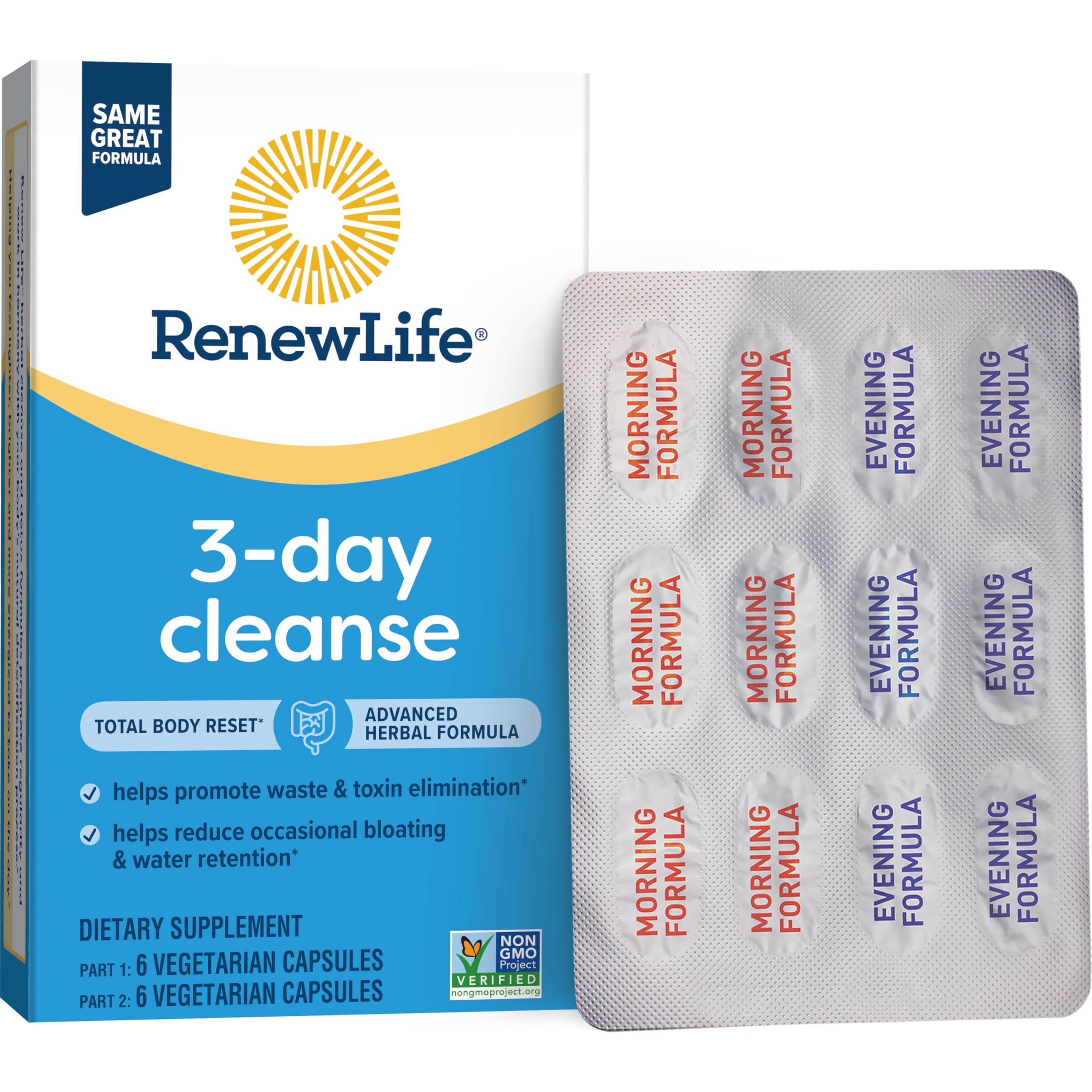 Renew Life packaging eco-friendly design, resonating with sustainable wellness choices.