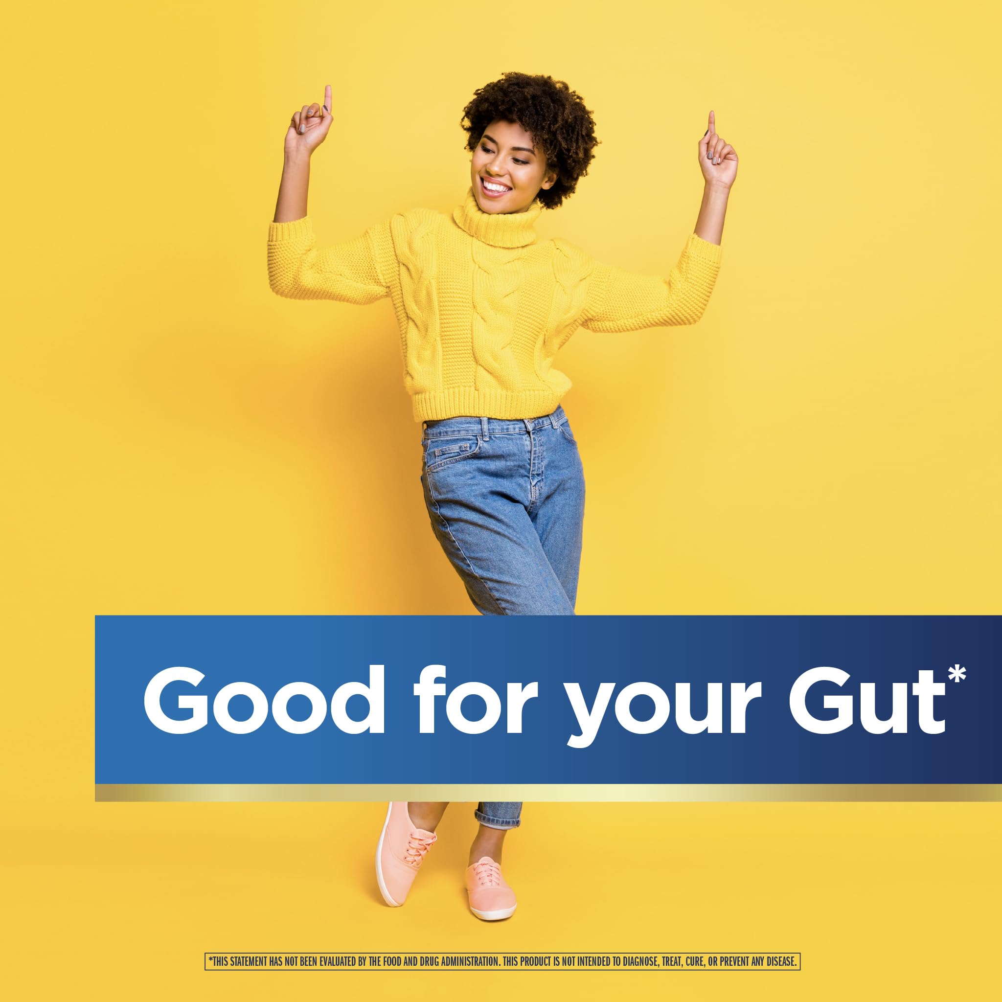 Lifestyle-friendly label noting gluten-free and soy-free formulation
