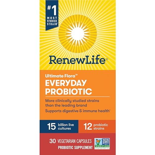 Renew Life Everyday Probiotic frame implying immune wellness potential.