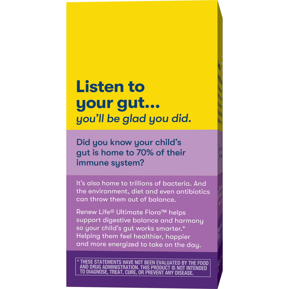 Renew Life Kids Probiotic berry chewable product with trust-worthy label and family-friendly appeal