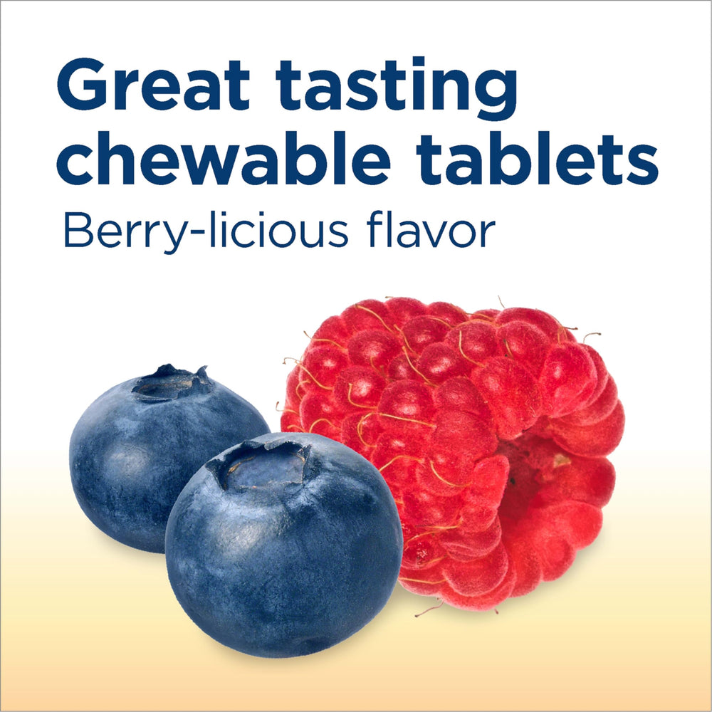 Renew Life Kids Probiotic berry-flavored chewable shown for kids