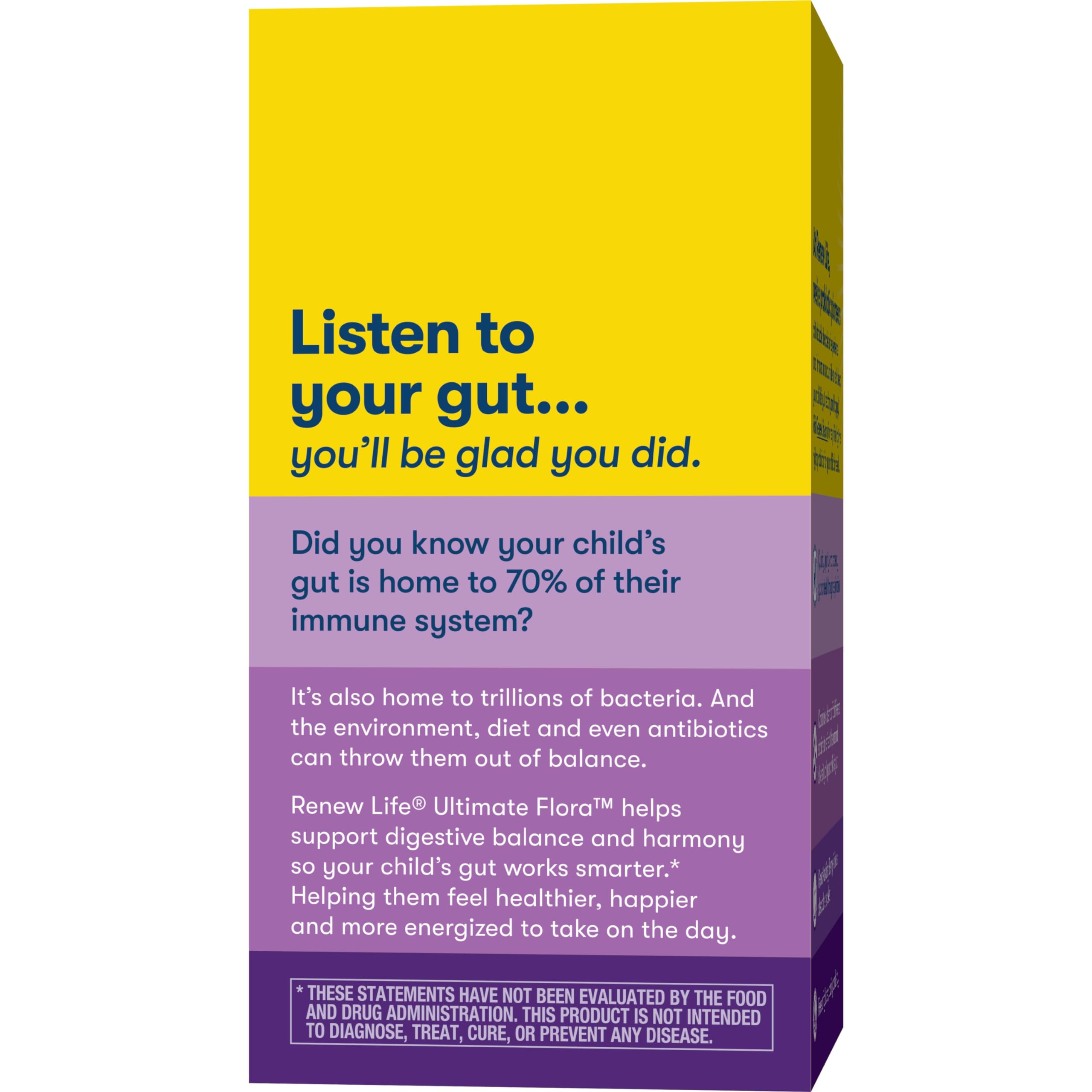 Renew Life Kids Probiotic daily-use chewable designed for two years and up