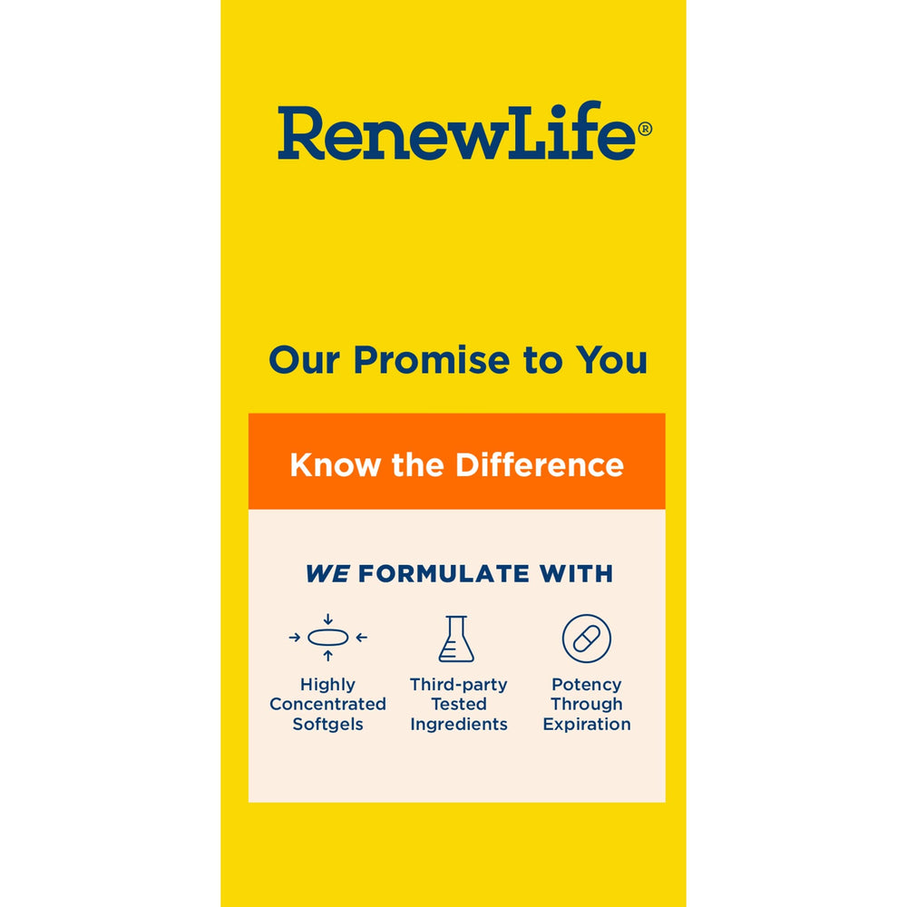 Renew Life Norwegian Gold Softgels lipase illustration highlights enhanced absorption