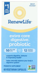 Renew Life Ultimate Flora bottle front view for daily digestive support.