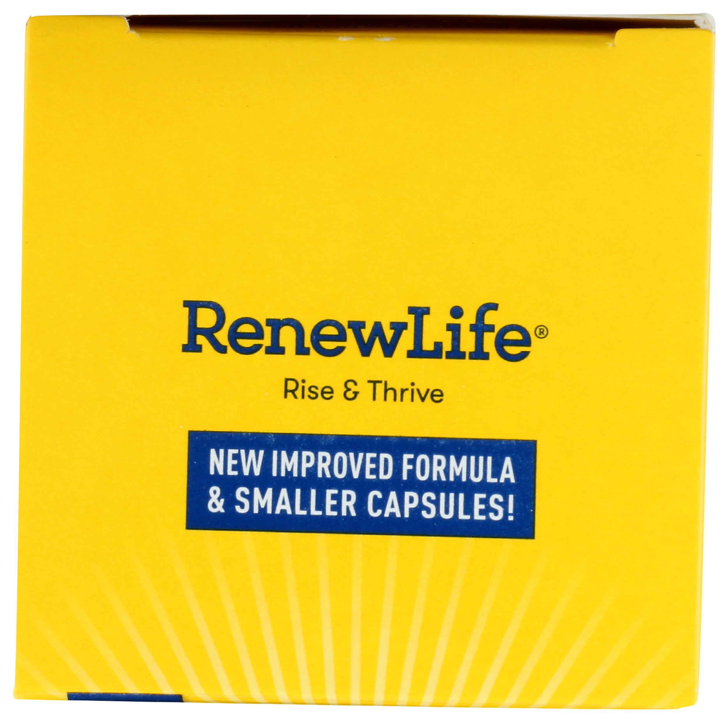 Label close-up shows ingredients and dosing for Renew Life Men’s Care.