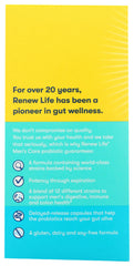 Packaging box displayed on shelf for Renew Life Men’s Care.