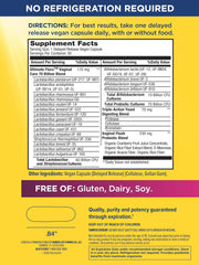 Renew Life bottle with visible label highlighting probiotic potency for immune and digestive support.