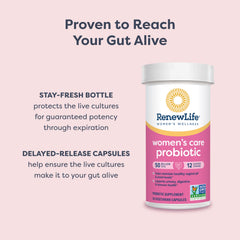 Renew Life label claims showing 50B CFU and 12 strain blend