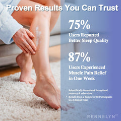Rennelyn Magnesium Cream application glide demonstrates smooth, even spreading for evening self-care.