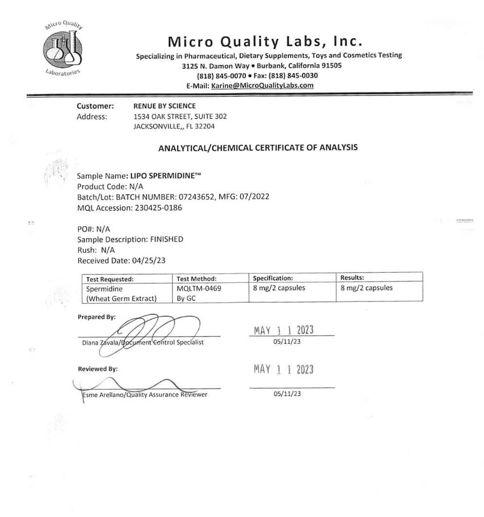Renue By Science made-in-USA facility icon conveying trusted manufacturing standards.
