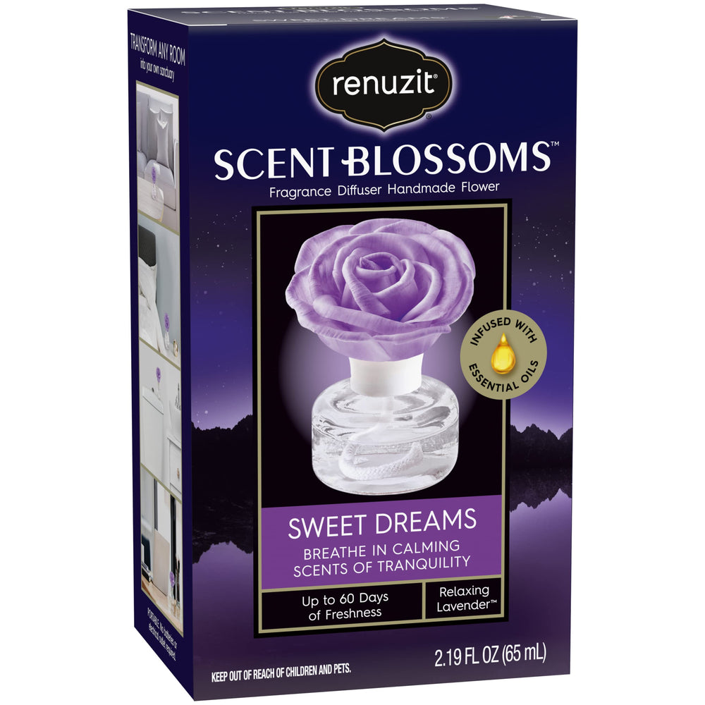 Renuzit Scent Blossoms diffuser in room creating a calm ambiance