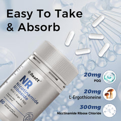 REOTT NR ergothioneine ingredient detail suggesting antioxidant protection.