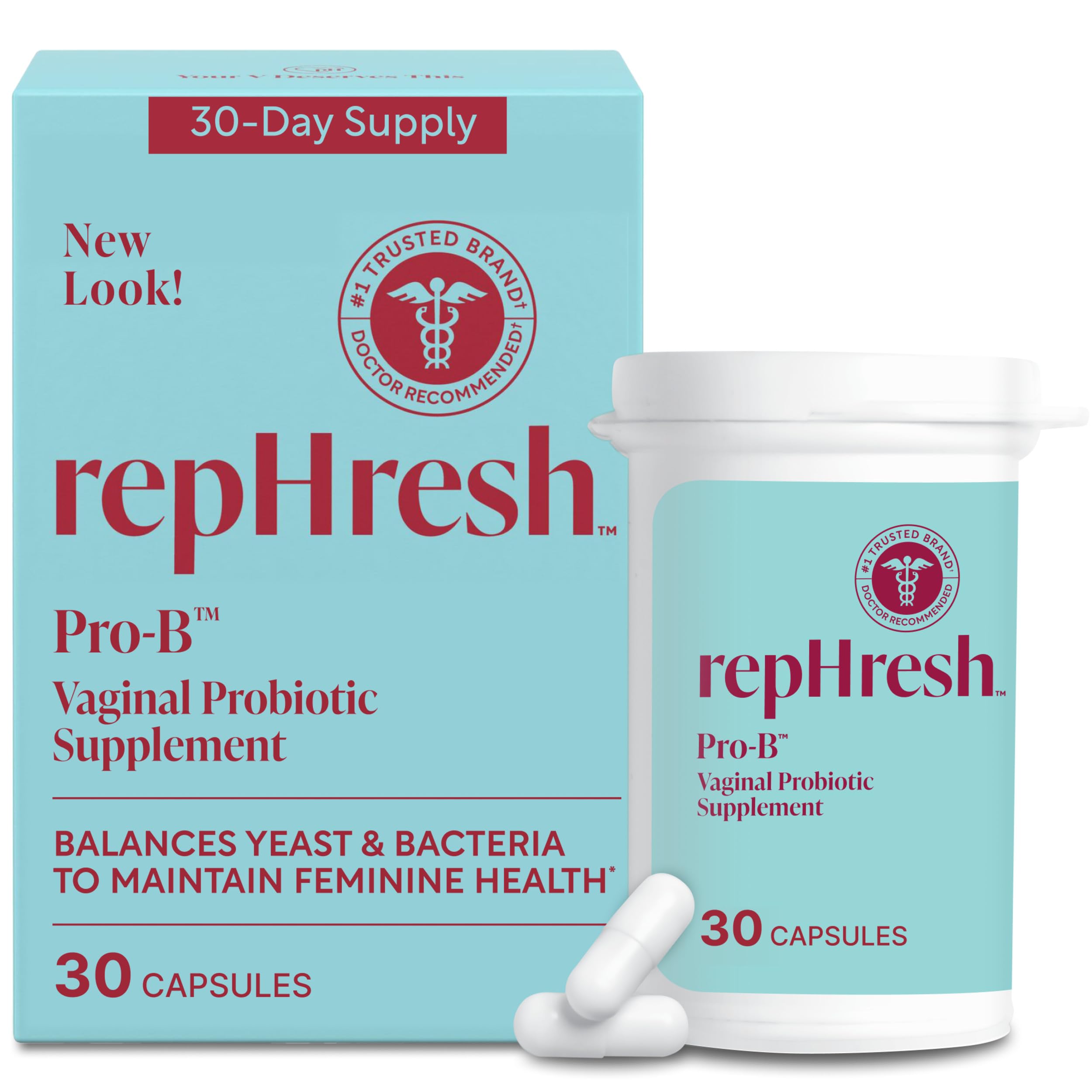 Rephresh Pro-B cápsula en uso diario, apoyo a la salud femenina