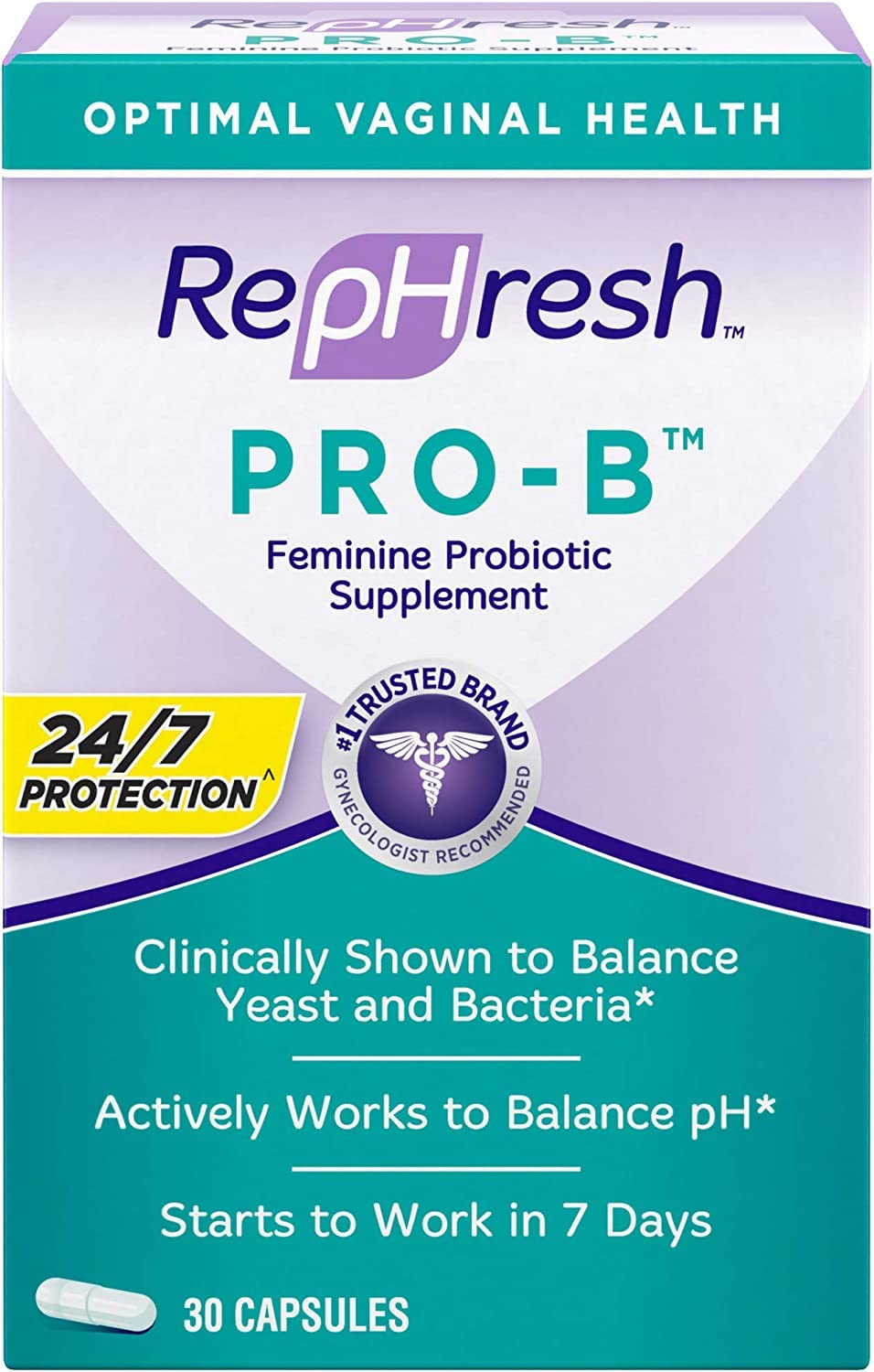 Open package reveals two Rephresh Pro-B bottles in the set
