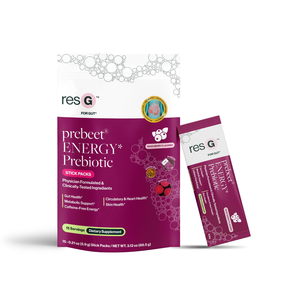 ResBiotic resG prebeet bottle for daily gut health support