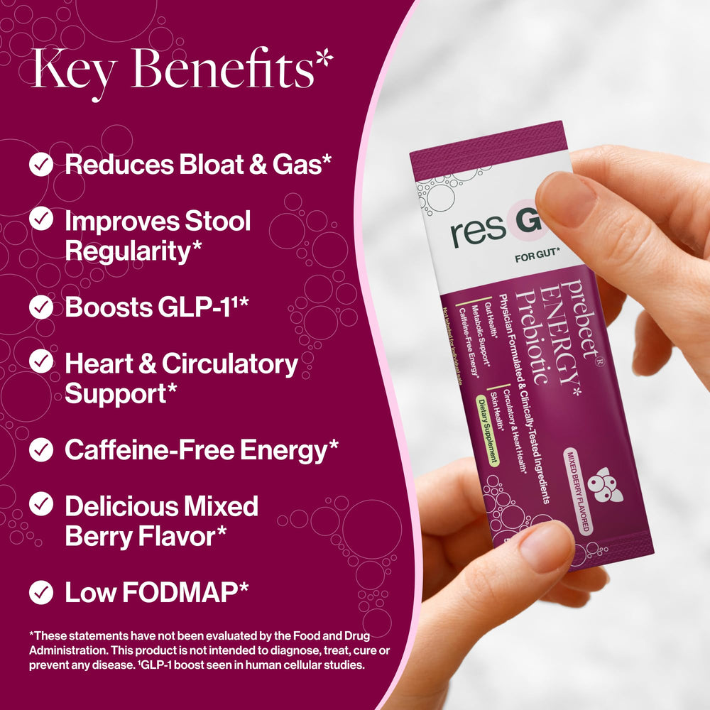 ResBiotic resG prebeet ready-to-drink glass with water