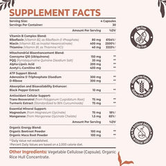 Resciency ATP CoQ10 PQQ nutrient blend highlighting cellular energy.