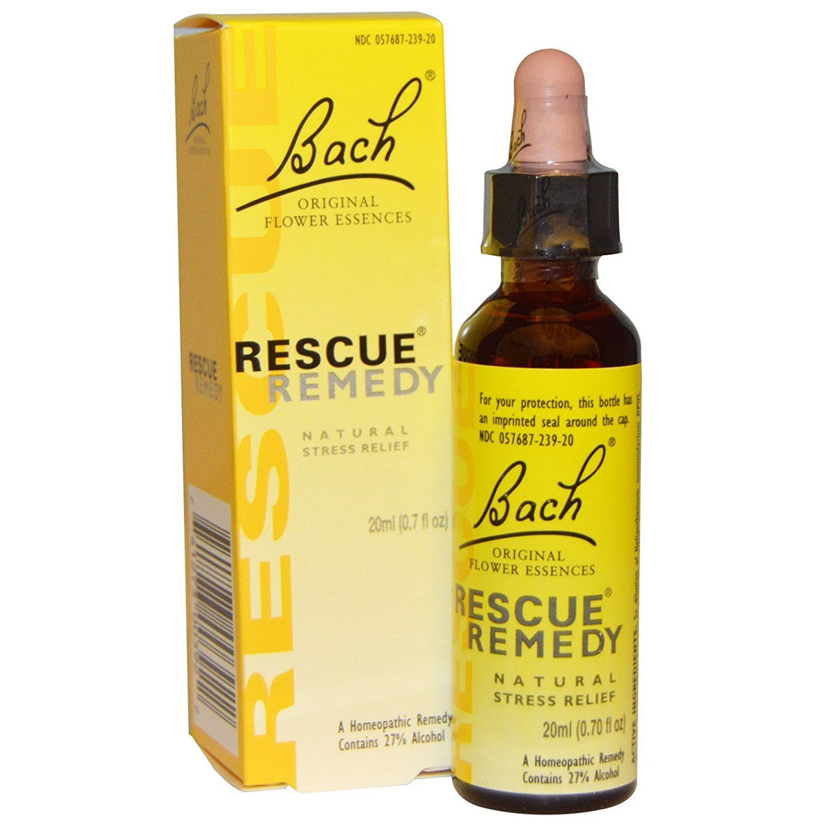 RESCUE Bach Rescue Remedy 2-pack bottles for daily self-care.