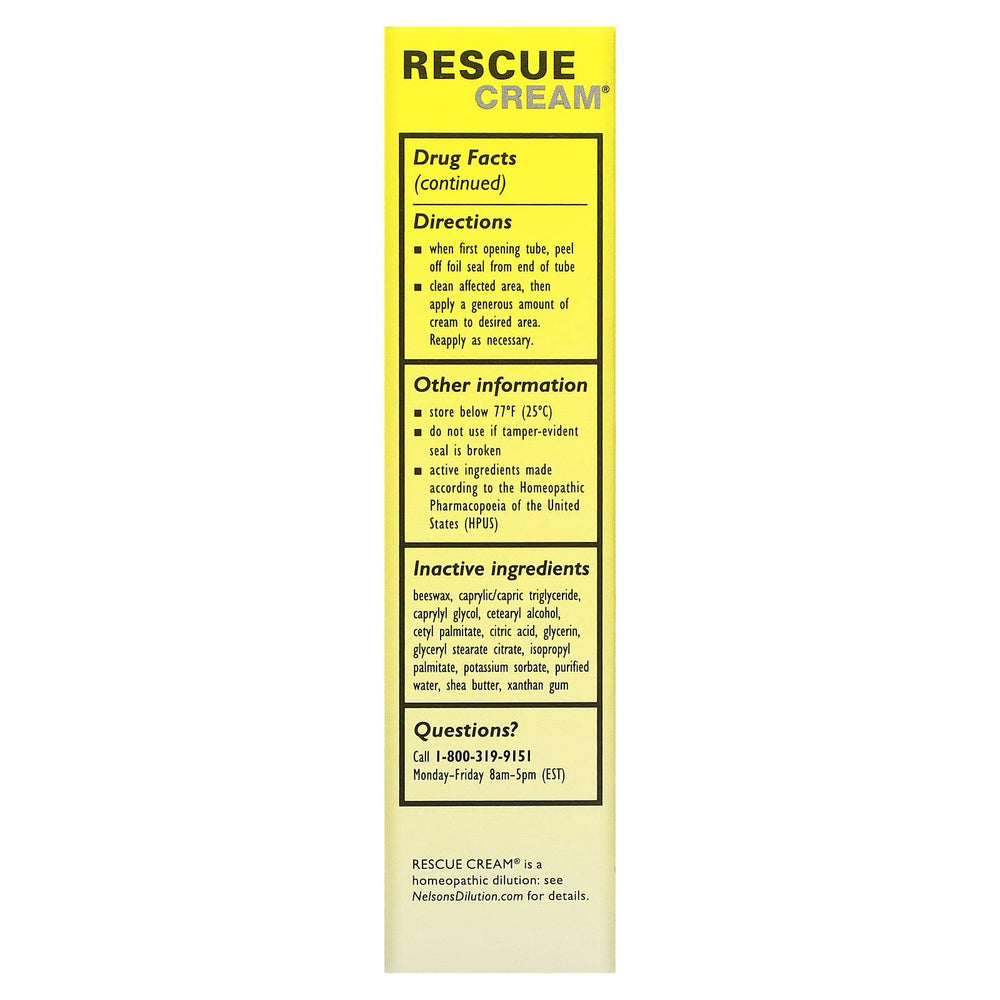 RESCUE cream applied on skin demonstrating quick absorption and daily use