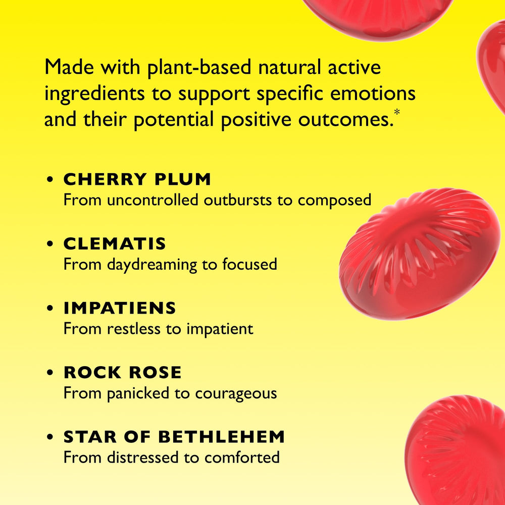 RESCUE Kids Pastilles lozenge close-up with smooth texture.