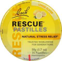 Pastillas RESCUE Limón, envase de 35 pastillas para llevar