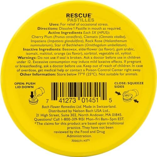 RESCUE Bach Pastilles ideal for daily use in work, school, or family life.