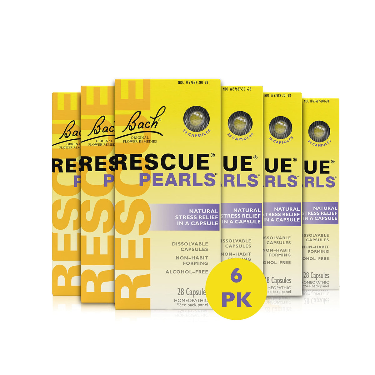 RESCUE Pearls orange-vanilla flavor quickly dissolves on the tongue for calmer moments