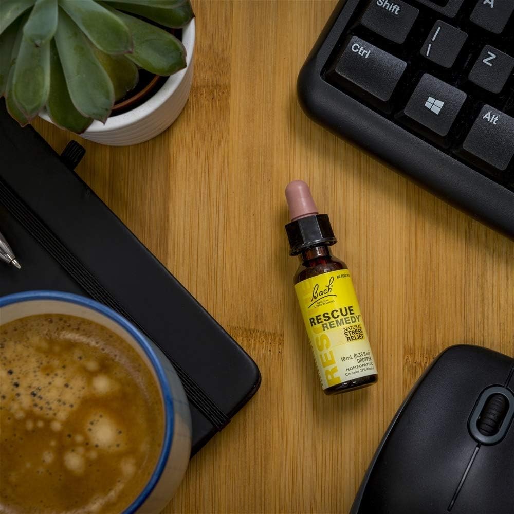 RESCUE Remedy bedside scene suggesting easy access at home or travel