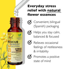 RESCUE Remedy drops on tongue for quick mood balance