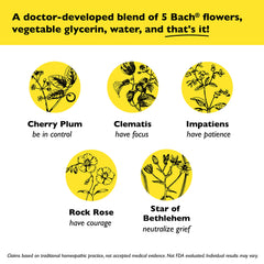 RESCUE Remedy flower essences blend from garden sources