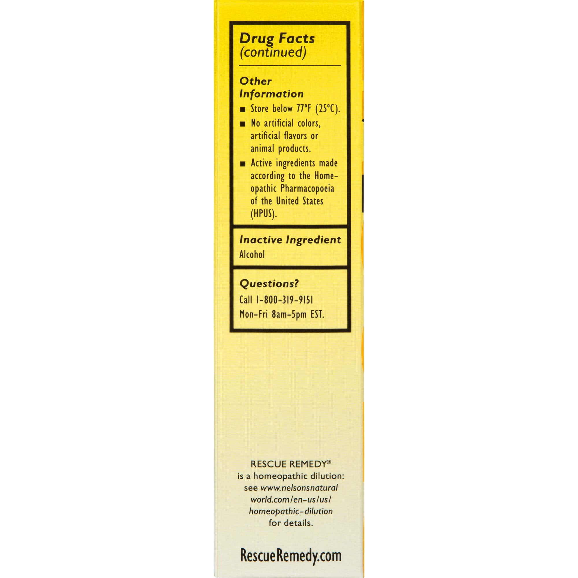 RESCUE REMEDY gluten-free and sugar-free, allergy-friendly