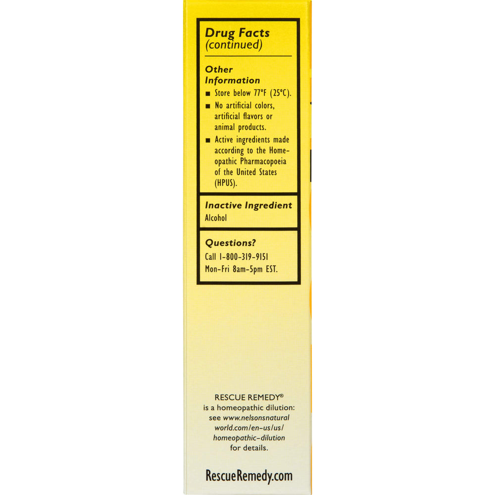 RESCUE REMEDY gluten-free and sugar-free, allergy-friendly