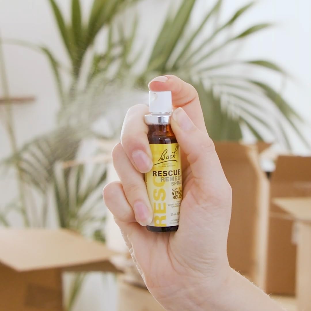 Rescue Remedy on-the-go bottle shown ready for use
