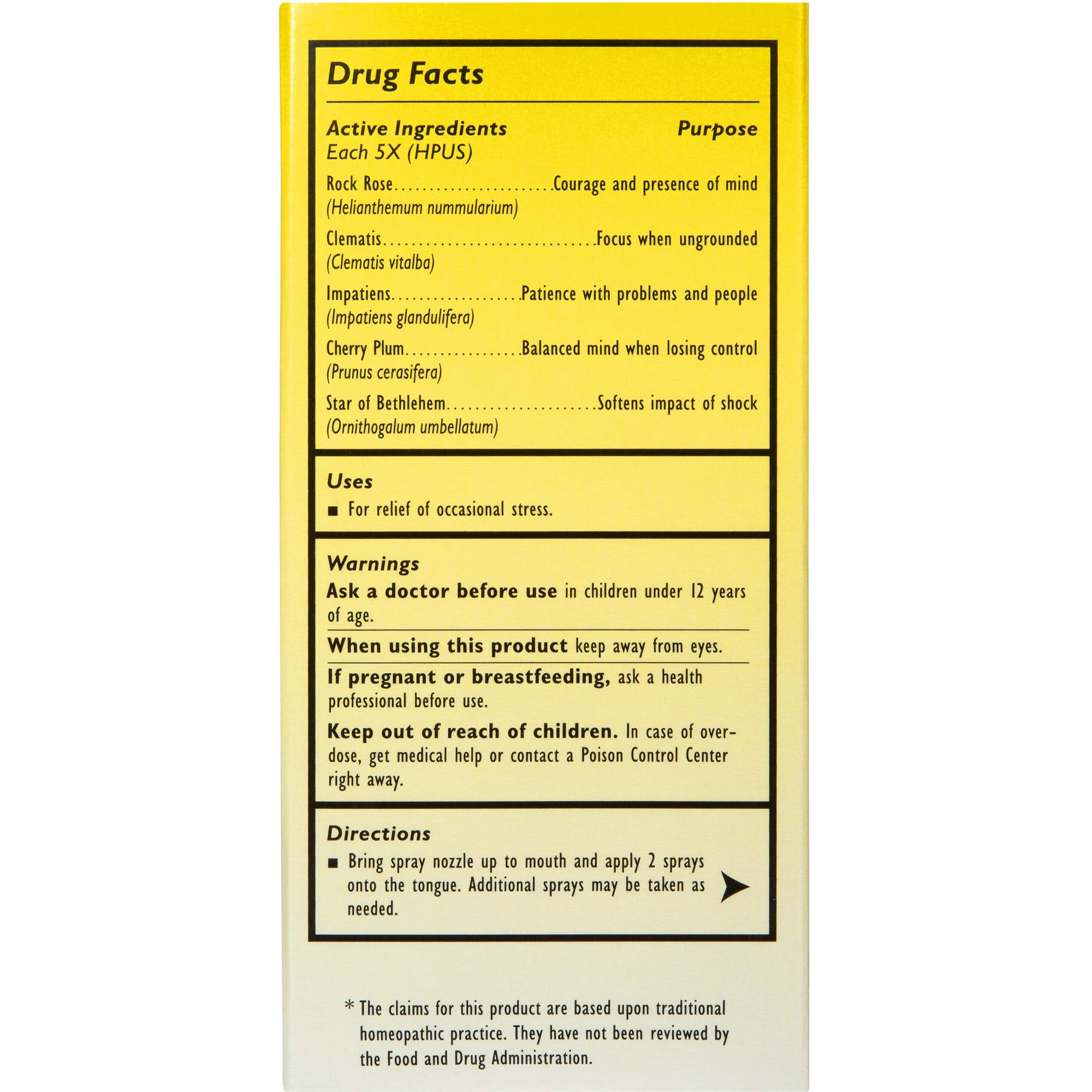 RESCUE REMEDY safe and gentle for frequent use