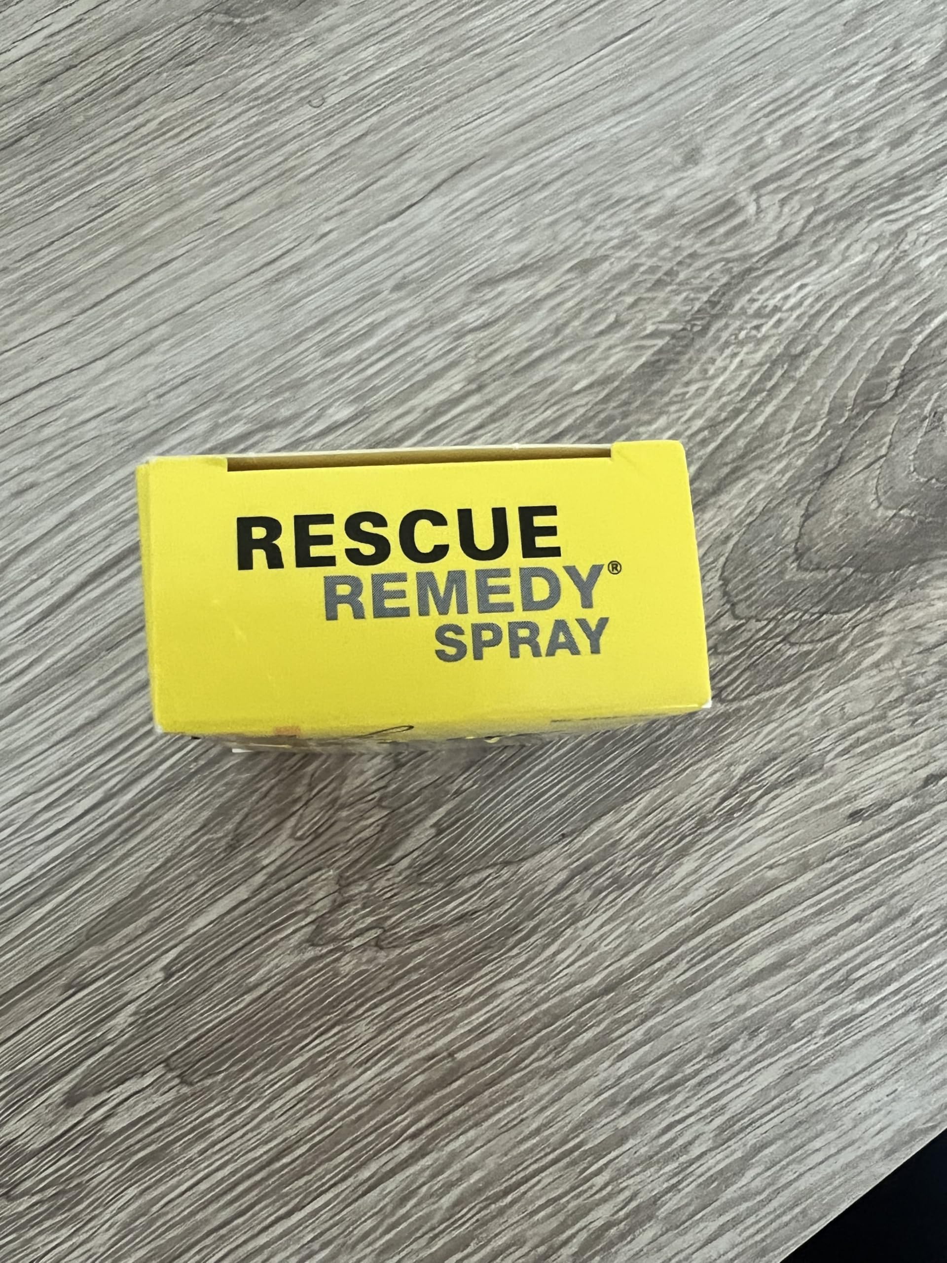 RESCUE Remedy bottle kept out of children's reach for safety.