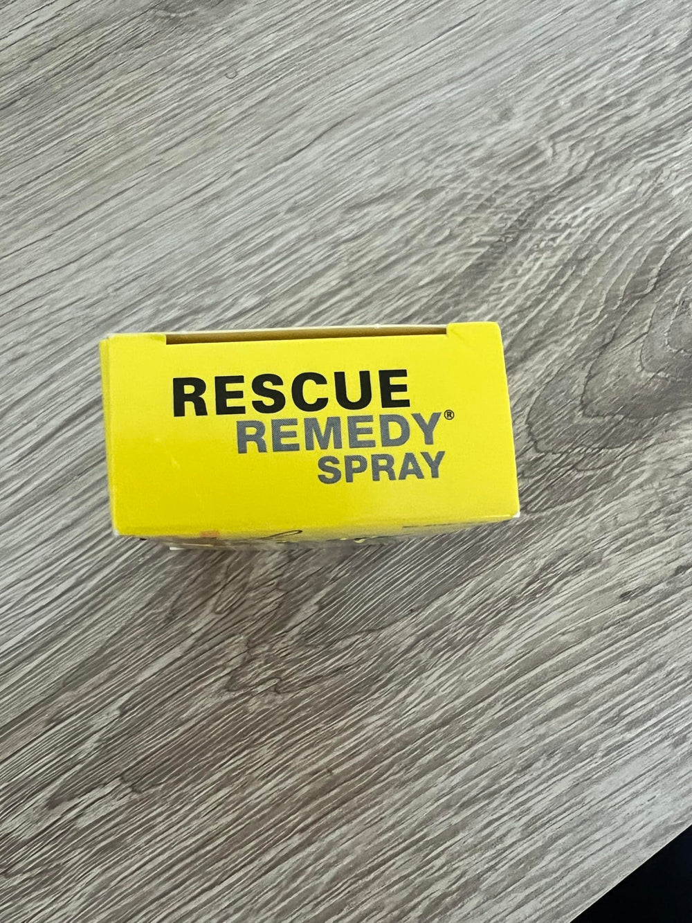 RESCUE Remedy bottle kept out of children's reach for safety.